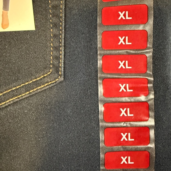 Isaac Mizrahi Jeans XL High Rise Pull On Jeggings Dark Wash Skinny Stretch NWT - Picture 7 of 9